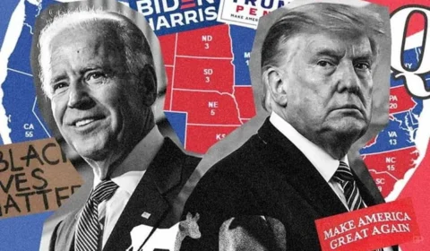 Pesquisa mostra Donald Trump à frente de Joe Biden nas intenções de voto nos EUA