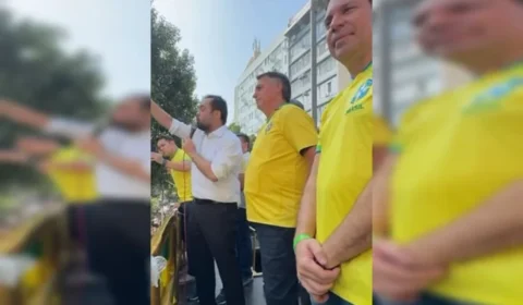 Bolsonaro sobre Lula, em ato no Rio: “Não passo faixa para ladrão”