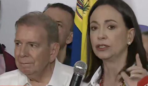 María Corina diz que candidato da oposição obteve 70% dos votos