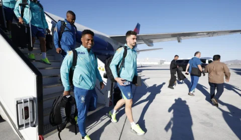 Copa América: Seleção desembarca em Las Vegas para enfrentar o Uruguai