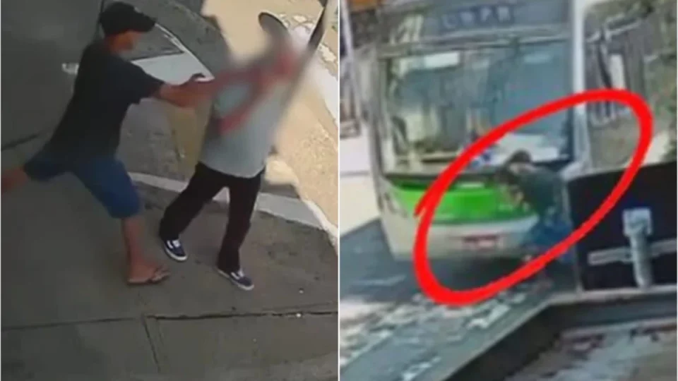 VÍDEO: adolescente rouba celular de idoso e morre atropelado por ônibus durante fuga