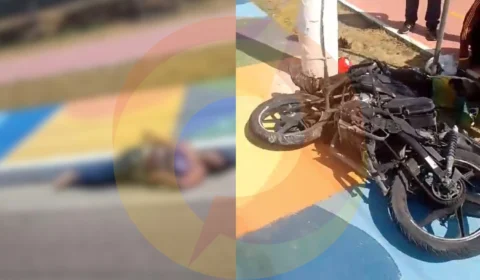 Vídeo: mulher morre após motocicleta de aplicativo realizar retorno irregular em avenida na Ponta Negra