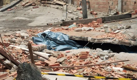 Vídeo: pedreiro morre e dois ficam feridos em desabamento de laje no Riacho Doce