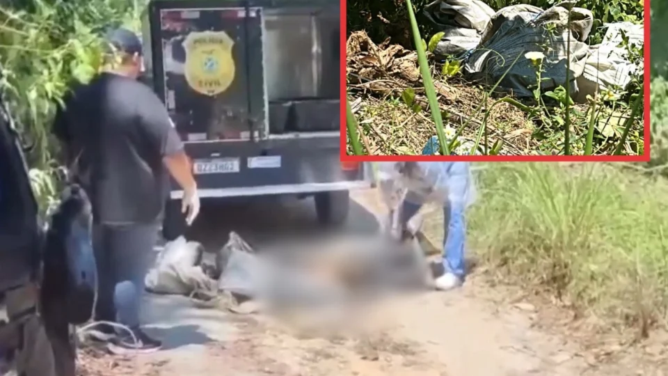 Vídeo: com pés e mãos amarradas, corpo de homem é encontrado em ramal no Puraquequara