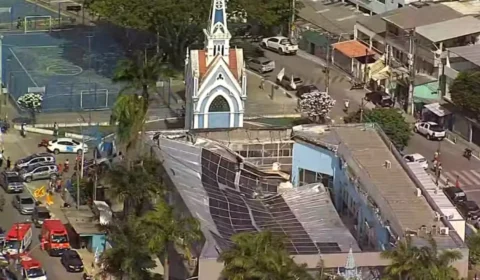 Vídeo: teto da Igreja de Nossa Senhora da Conceição desaba e deixa dois mortos e 14 feridos