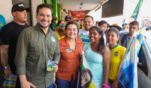 Alberto Neto e Maria do Carmo realizam caminhada e visitam feiras na zona Leste