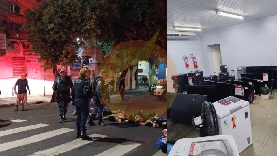 Vídeo: nove criminosos são presos com carga furtada da loja Ramsons no Centro de Manaus