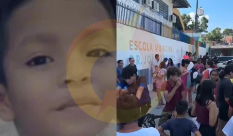 Alunos e pais realizam manifestação em escola onde criança de 10 anos foi brutalmente agredida antes de morrer