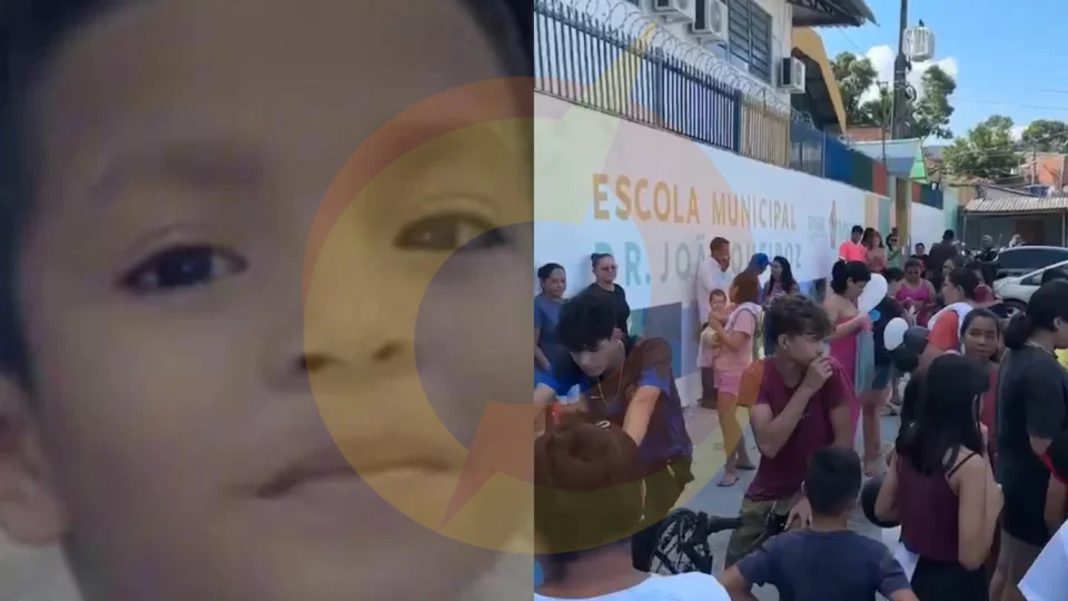 Alunos e pais realizam manifestação em escola onde criança de 10 anos foi brutalmente agredida antes de morrer