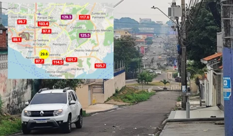 Chuva não dispersa fumaça e Manaus registra qualidade do ar ‘péssima’