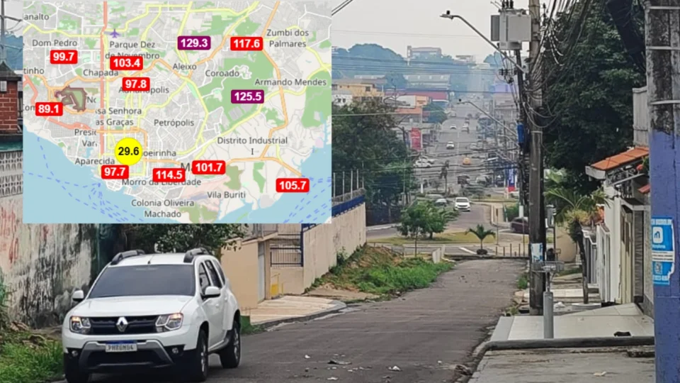 Chuva não dispersa fumaça e Manaus registra qualidade do ar ‘péssima’