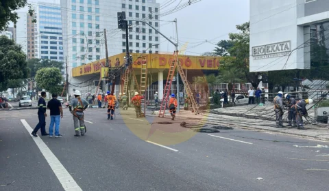 Força tarefa de mais de 50 trabalhadores é montada para reestabelecer energia e internet no Adrianópolis