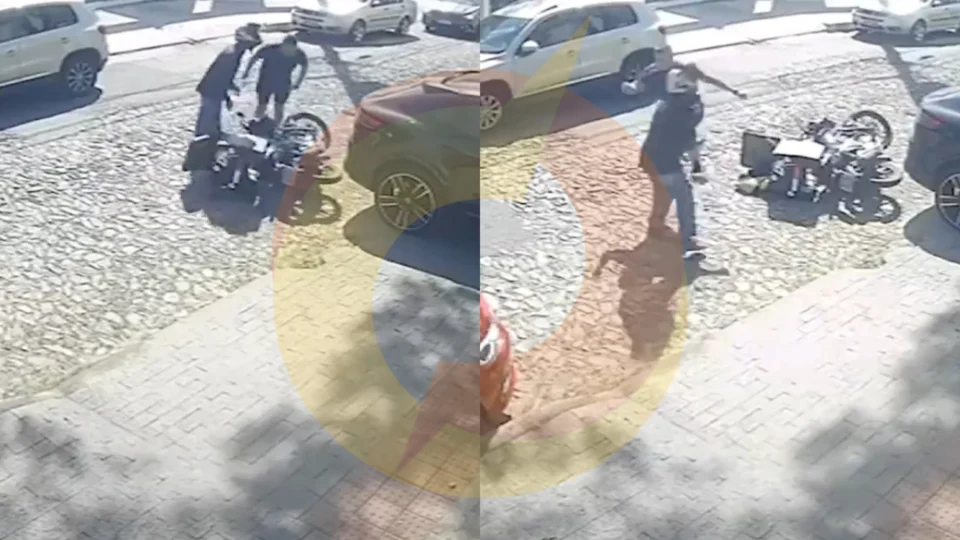 Vídeo: dono de Porsche derruba motocicleta e agride motoboy com chutes