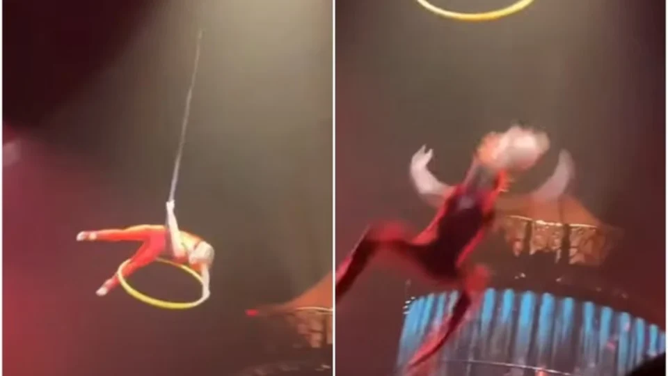VEJA VÍDEO: artista cai durante apresentação acrobática no Cirque du Soleil