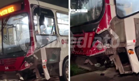 VÍDEO: ônibus desgovernado atropela motociclistas e deixa seis pessoas feridas em Manaus