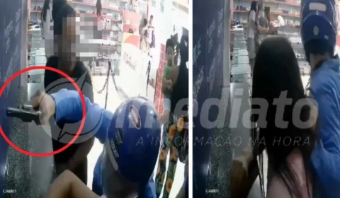 VÍDEO: bandidos tocam o terror e fazem clientes de drogaria reféns durante assalto no Amazonas