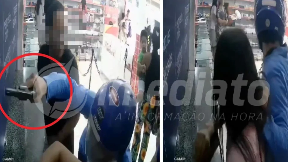 VÍDEO: bandidos tocam o terror e fazem clientes de drogaria reféns durante assalto no Amazonas