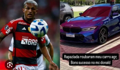 Jogador do Flamengo tem carro de luxo roubado no Rio de Janeiro