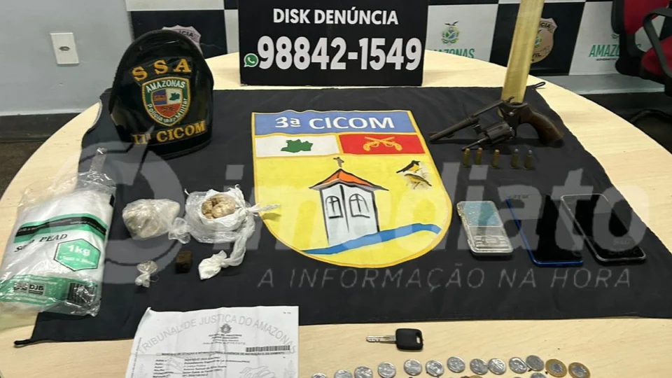 Homem é preso em ‘boca de fumo’ no bairro Japiim após denúncias