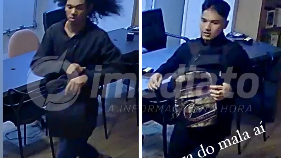 VEJA VÍDEOS: dupla invade loja e furta caixas de celulares vazias em Manaus