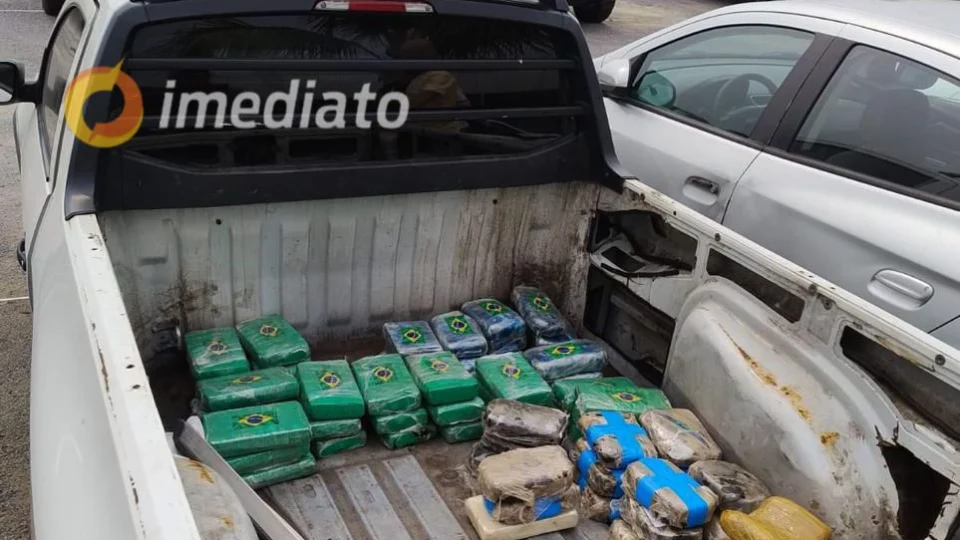 Traficante é preso com R$1 milhão em drogas dentro de picape no Distrito Industrial