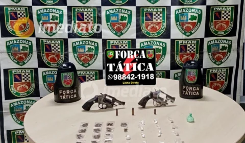 Força Tática desmantela ponto de tráfico de drogas durante operação no bairro Japiim I