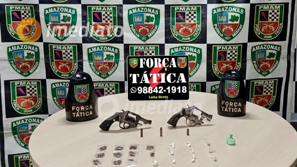 Força Tática desmantela ponto de tráfico de drogas durante operação no bairro Japiim I