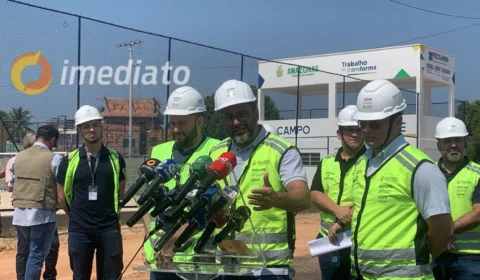 Wilson Lima acompanha fase final de obras na ligação viária entre as avenidas Silves e Maués