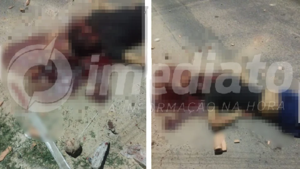 IMAGENS CHOCANTES: homem é morto com pedradas e pauladas no bairro Riacho Doce