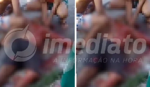 VEJA VÍDEO: mulher tenta matar homem com facadas no pescoço no Monte das Oliveiras