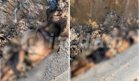 VÍDEOS: bandidos filmam homem sendo metralhado e corpo é deixado em vala no Jorge Teixeira