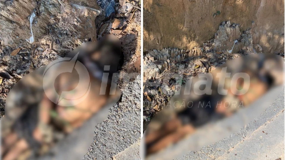 VÍDEOS: bandidos filmam homem sendo metralhado e corpo é deixado em vala no Jorge Teixeira