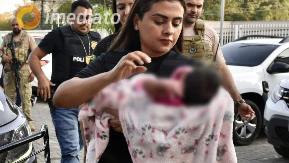 Bebê recém-nascido é resgatado após ser dado pela mãe em troca de dívidas com o tráfico de drogas em Manaus