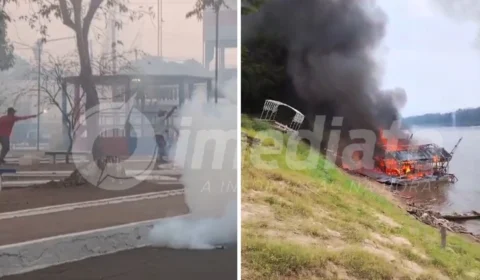 VEJA VÍDEOS: garimpeiros se revoltam e entram em confronto com policiais no Amazonas