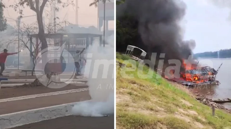 VEJA VÍDEOS: garimpeiros se revoltam e entram em confronto com policiais no Amazonas