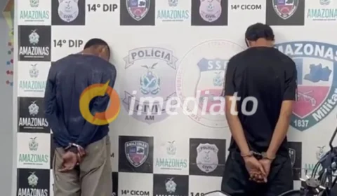 Dupla é presa com simulacro e sub metralhadora durante blitz no bairro Val Paraíso