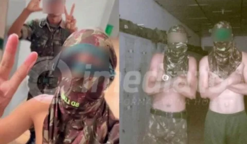 Soldados do Exército são fotografados de balaclava e fazendo sinal do CV em Manaus