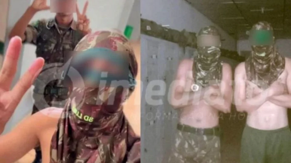 Soldados do Exército são fotografados de balaclava e fazendo sinal do CV em Manaus
