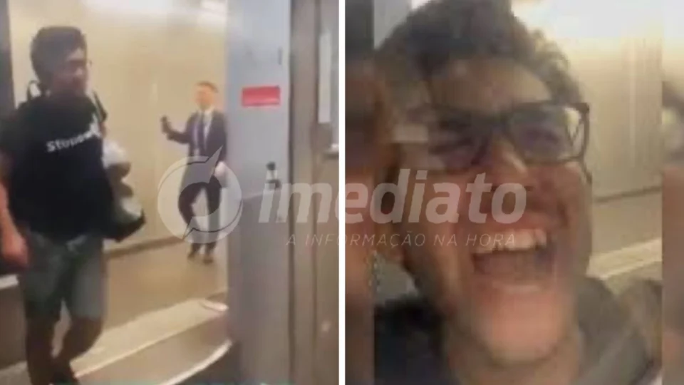 VEJA VÍDEOS: passageiro atrasado para voo surta, grita e chuta porta de avião