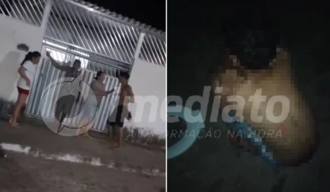 VEJA VÍDEOS: filho agride mãe e leva chicotadas do ‘tribunal do crime’ como castigo