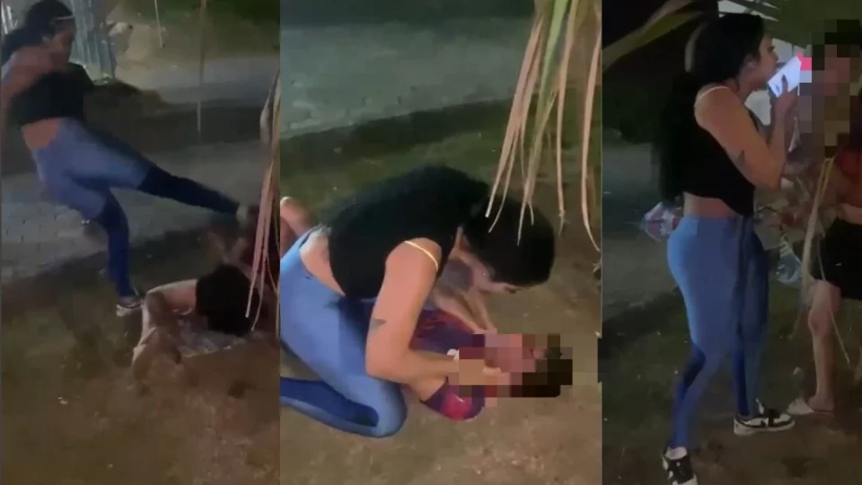 VEJA VÍDEO: PM e esposa agridem mulher na frente do filho dela