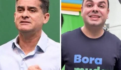 David Almeida tenta, mas não consegue impedir Roberto Cidade de usar camiseta com slogan ‘Bora Mudar Manaus’
