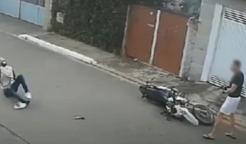 Veja Vídeo: PM de folga dispara 10 vezes e mata suspeito durante assalto