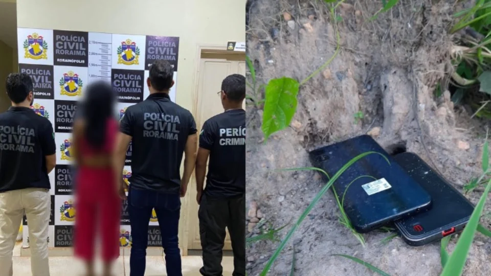 Diarista é autuada em flagrante por roubo e corrupção de menor em Rorainópolis