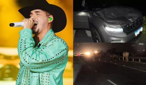 Cantor Zé Vaqueiro sofre acidente de carro a caminho de show na Paraíba