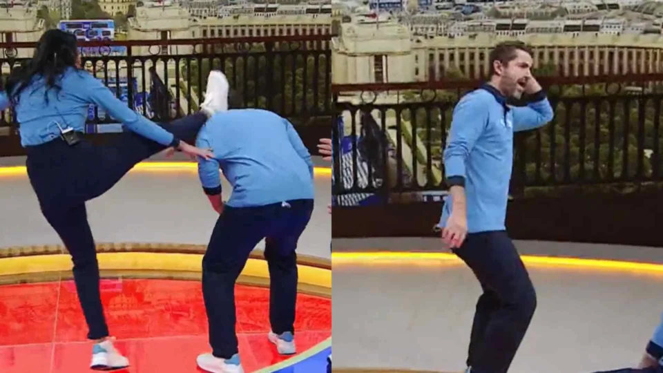 VEJA VÍDEO: apresentador Andreoli leva chute na cabeça ao vivo