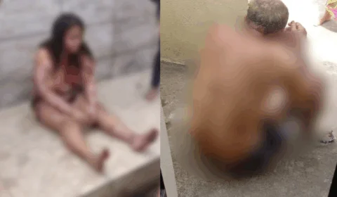 IMAGENS FORTES: mulher grita de desespero após explosão de gás que vitimou duas pessoas