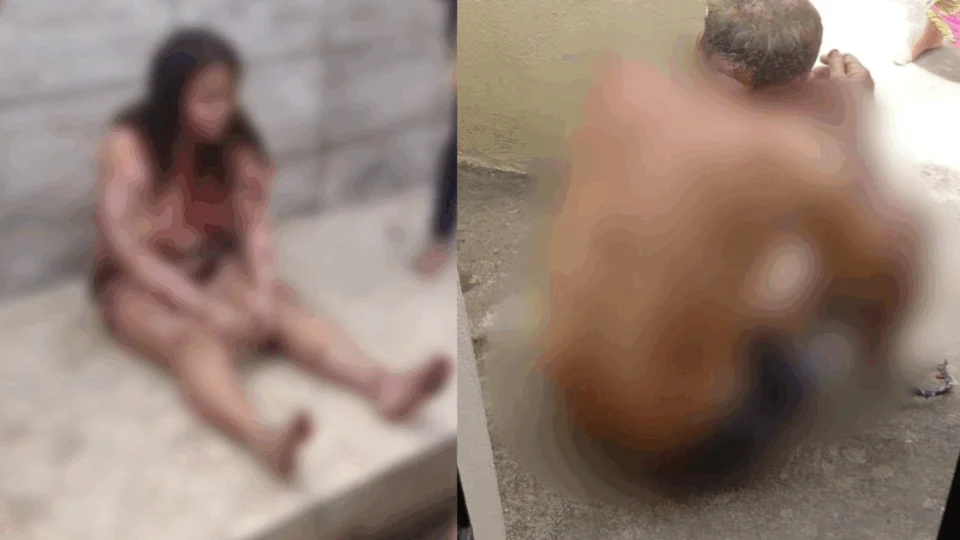 IMAGENS FORTES: mulher grita de desespero após explosão de gás que vitimou duas pessoas