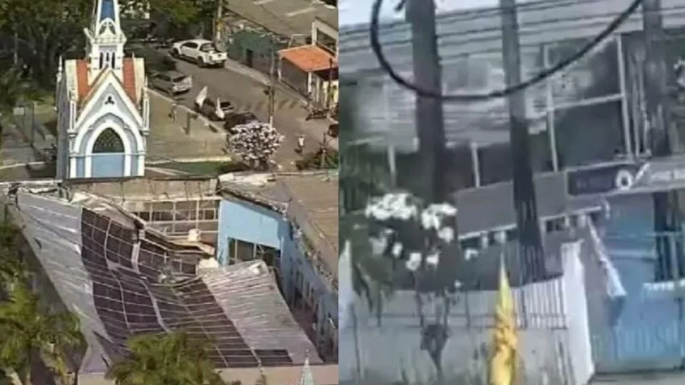 VÍDEO: veja momento em que teto de igreja desaba e deixa mortos