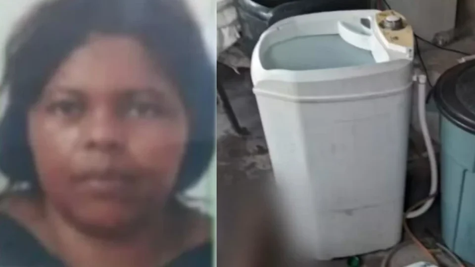 Mulher morre eletrocutada ao tirar roupas de máquina de lavar